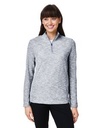 North End® Women's Eclipse Jacquard Quarter-Zip Pullover