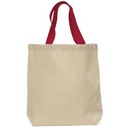 Q-Tees® 11L Canvas Tote with Contrast-Color Handles