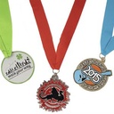 Diestruck Soft Enamel Medals - 2 1/2" DIA
