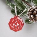 Offset Print Custom Ornament On Stainless Steel With Epoxy Dome - 2 sided 2"