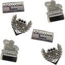 Diestruck Sandblasted Lapel Pins - Copper/Brass 3/4" W x 3/4" H