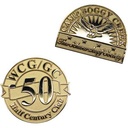 Diestruck Sandblasted Lapel Pins - Copper/Brass 1 1/4" W x 1 1/4" H