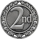 Stock Star Sports Medals - 2nd Place