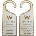 Custom Wood Door Hangers - 2 sided