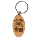 Wood Keychains - Oval