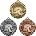 Stock Small Academic & Sports Laurel Medals - Soccer