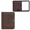 Zippered Notebook Portfolio: Brown: Brown