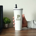 Kemble Stainless Steel Straw Tumbler 750 Ml. (25 Fl. Oz.)
