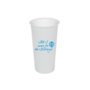 17 Fl. Oz. Mug with Silicone Lid: White mug