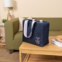 Denim Neoprene Small All Day Tote