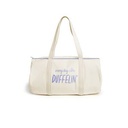 Small Natural Canvas Darling Duffel