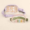 Simple Belt Bag - Clear Vinyl