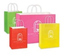 Deluxe Coloured Shopping Bags - 8"x4.5"x10.25"