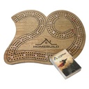 Cribbage Board & Playing Card Gift Set
