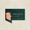 Business Cards - Half Fold Seeded Paper