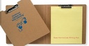 Recycled Cardboard Clip Board w/ Cover - kraft