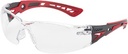 Boll Rush Plus Temple RED Lens Clear