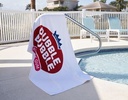 MaxxColor Deluxe White Beach Towel ( 35" x 60" )