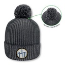 Cuff Toque with Flat Seams (Pom Pom 8cm)