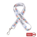RUSH Economy Sublimated Full-Color Lanyard (White Background)