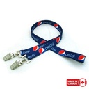 1/2" Digitally Sublimated Lanyard w/ Double Standard Attachment