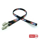 3/8" Digitally Sublimated Lanyard w/ Double Standard Attachment