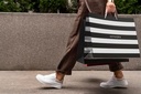210g C1S paper bag with foil imprint on all sides (16*12*6")