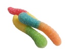 150g Sour Neon Worms with Full Color Label