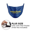 Plus Size 2-Ply Silkscreened Cotton Mask