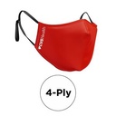 Mask - 3D (No Piping) 4 Ply Cotton Silkscreened Adjustable Ear Adult