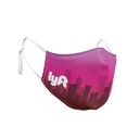 Mask - 3D (No Piping) 2 Ply Full Color Polyester Adjustable Ear Adult