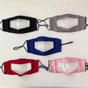 Mask - 3D 2 Ply Full Color Polyester with Window Adjustable Ear Adult