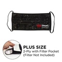 Mask - Pleated 2 Ply With Pocket Full Color Polyester Fixed Plus
