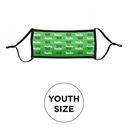 Mask - Pleated 2 Ply Full Color Polyester Adjustable Youth