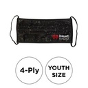 Mask - Pleated 4 Ply Full Color Polyester Fixed Youth