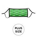 Mask - Pleated 2 Ply Full Color Polyester Adjustable Plus