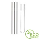Straight 8mm Stainless Steel Straw