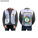 Domestic Made Poplin Vest, Fully Sublimated Front And Back, Uniform, Volunteer, Safety Vest
