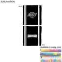 Colored Sublimated Rally, Skate Towels with Jersey stripes, Sublimated Edge to Edge 2 Side (12"x12")