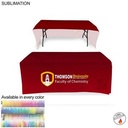 Faculty Table Cloth for 6' table, Drape style, 3 Sided, Open Back, Have different Faculty names