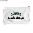 Microfiber Dri-lite Terry Sports, Hand, Gym White Towel, Sublimated Full color logos (15"x25")