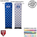 EuroFit Banner with Steel Base, Full Color Graphics Double Sided, NO SETUP CHARGE (2'x90")