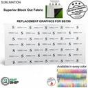 72Hr Fast Ship - Replacement Graphics for 15' Straight Wall w/Velcro® on the back