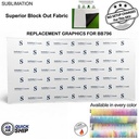 48Hr Quick Ship - Replacement Graphics for 15' Straight Wall w/Velcro® on the back