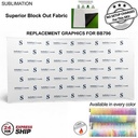 24Hr Express Ship - Replacement Graphics for 15' Straight Wall w/Velcro® on the back