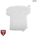 White Jersey Shape Microfiber Dri-Lite Terry Keepsake Towel, Blank Only (18"x17")