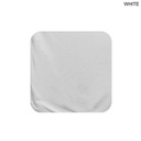 White Plush and Soft Velour Terry Cotton Blend Face Cloth, Smooth surface, Blank Only (12"x12")