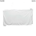 Heavier Weight, Plush Velour Terry Cotton Blend White Beach Towel, Blank Only (30"x60")
