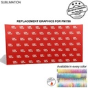 Replacement Graphics for 15'w Straight Wall Tension Fabric w/Velcro® on the back.