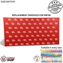 24H Express Ship- Replacement Graphics for 15'w Straight Wall Tension Fabric w/Velcro® on the back